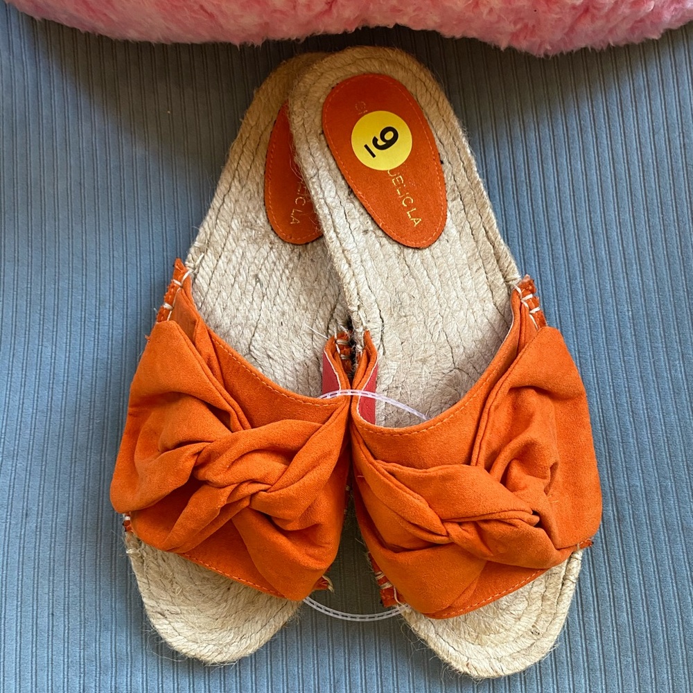 Orange Slip-On Espadrilles!!!